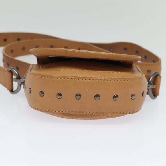 CELINE Shoulder Bag Leather Beige - Picture 9 of 12